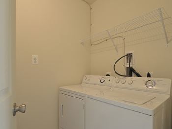 Laundry room with a washer and dryer